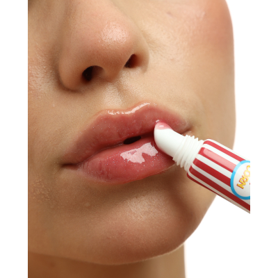 Блиск-ліппер для губ Lipss Ceramides & Peptides Lipper Popcorn (рожевий з блискітками) 9 ml