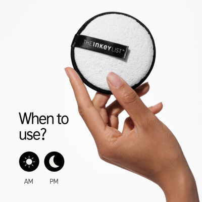 Багаторазові очищаючі диски для обличчя The Inkey List Reusable Double-Sided Cleansing Pads 3 шт