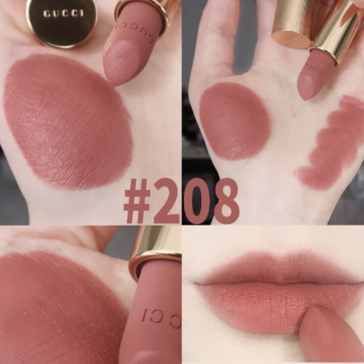 Матова помада Гуччі Rouge Matte Lip Color (They Met in Argentina 208) 1 g Mini