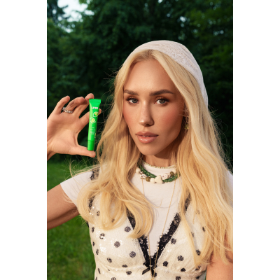 Блиск-ліппер для губ Lipss Ceramides & Peptides Lipper Lime Summer (прозорий із срібно-зеленими блискітками) 10 ml