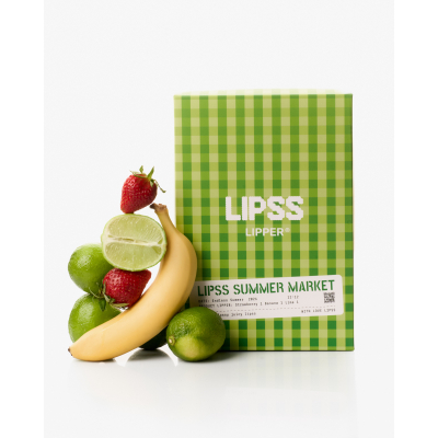 Блиск-ліппер для губ Lipss Ceramides & Peptides Lipper Lime Summer (прозорий із срібно-зеленими блискітками) 10 ml