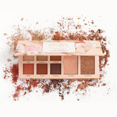 Палетка матових тіней + хайлайтери Laura Geller Soft Satin 6 Matte Eyeshadow + 2 Highlighters 