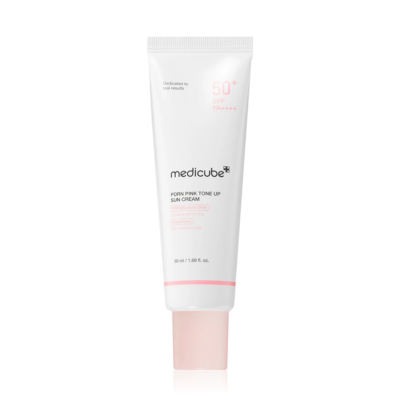 Зволожуючий сонцезахисний крем з SPF50 Medicube PDRN Pink Tone Up Sun Cream SPF50 50 ml