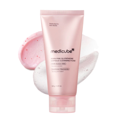 Очищающая пенка с глутатионом для лица Medicube PDRN Pink Glutathione Capsule Cleansing Foam 120 g