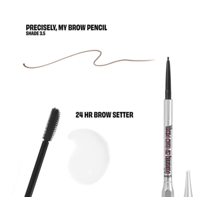 Набор для бровей Benefit Bigtime Brow Minis Brow Pencil & Gel Duo (3.5 Neutral Medium Brown) Mini