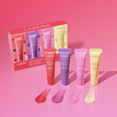 Зволожуючий та відновлюючий блиск-бальзам для губ Laneige Lip Glowy Balm (Vanilla) 5g Mini