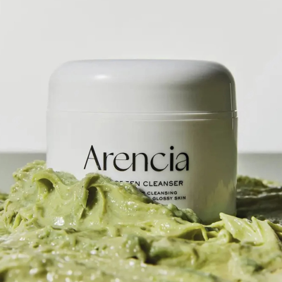 Очищувальний засіб 4 в 1 для жирної і комбінованої шкіри Arencia Fresh Green Rice Mochi Cleanser 120 g