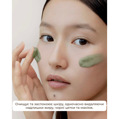 Очищувальний засіб 4 в 1 для жирної і комбінованої шкіри Arencia Fresh Green Rice Mochi Cleanser 120 g