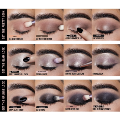 Палетка тіней Huda Beauty Pretty Grunge Eyeshadow Palette 16.8 g