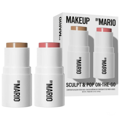 Набор скульптора и румян Makeup by Mario Sculpt & Pop On-The-Go (Light Medium/Sweet Pink) 2х4 g Mini