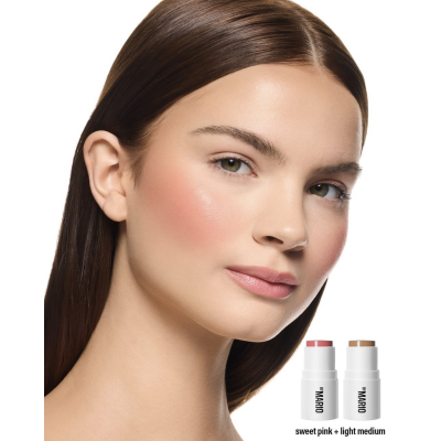 Набір скульптора і румʼян Makeup by Mario Sculpt & Pop On-The-Go (Light Medium/Sweet Pink) 2х4 g Mini