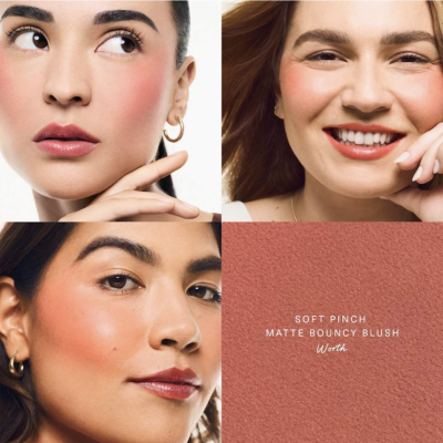 Кремові матові румʼяна Rare Beauty Soft Pinch Matte Bouncy Blush (Worth) 6.4 g 