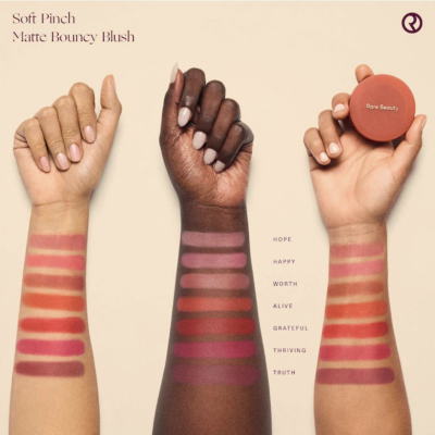 Кремові матові румʼяна Rare Beauty Soft Pinch Matte Bouncy Blush (Worth) 6.4 g 