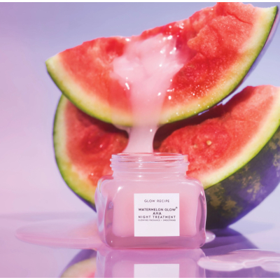 Мощное ночное восстанавливающее средство с AHA и гиалуроновой кислотой Glow Recipe Watermelon Glow AHA Night Treatment 25 ml Mini