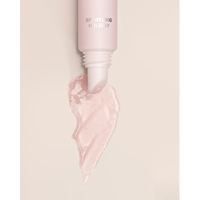 Блиск-ліппер для губ Lipss Ceramides & Peptides Lipper Sparkling Holiday (нюдово рожевий із срібними блискітками) 8 ml