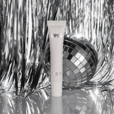 Блиск-ліппер для губ Lipss Ceramides & Peptides Lipper Sparkling Holiday (нюдово рожевий із срібними блискітками) 8 ml