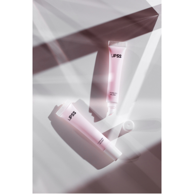 Блиск-ліппер для губ Lipss Ceramides & Peptides Lipper Sparkling Holiday (нюдово рожевий із срібними блискітками) 8 ml