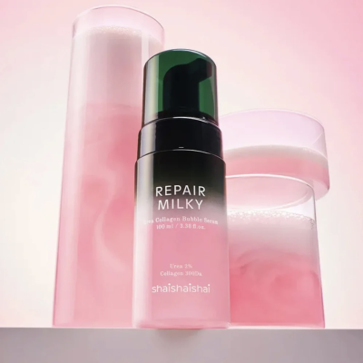 Відновлювальна бульбашкова сироватка з сечовиною Shaishaishai Repair Milky Urea Glow Bubble Serum 110 ml