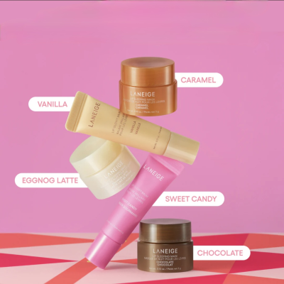 Лімітований набір для губ Laneige Midnight Minis Lip Glowy Balm and Lip Sleeping Mask Gift Set