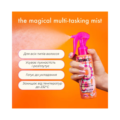 Термозахисний спрей для волосся Amika The Wizard Silicone Free Detangling Primer 30 ml Mini