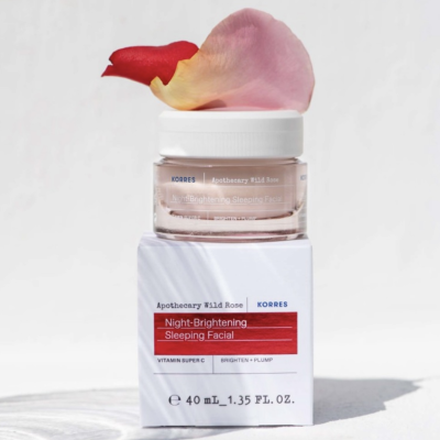 Осветляющий ночной крем для лица Korres Apothecary Wild Rose Night-Brightening Sleeping Facial 40 ml