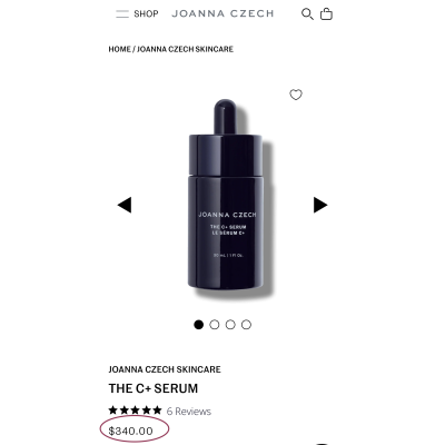 Противовоспалительная сыворотка от пигментации Joanna Czech Skincare The C+ Serum 30 ml