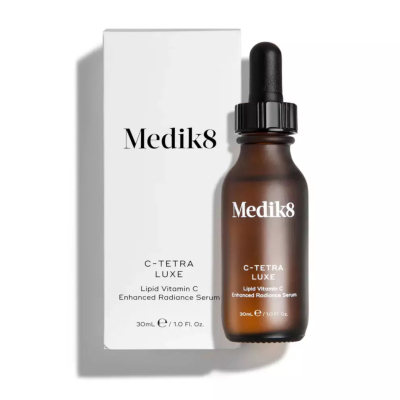 Антиоксидантна сироватка з подвійною дозою ліпідного вітаміну C Medik8 C-Tetra Luxe Lipid Vitamin C Radiance Serum 30 ml