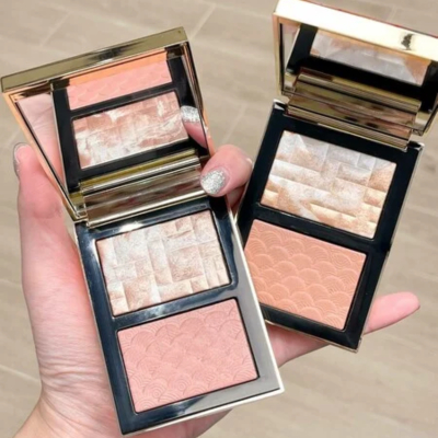 Палетка хайлайтер + рум'яна Bobbi Brown Blush & Highlight Duo (Pink Dawn Glow Duo)