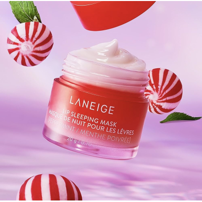 Лимитированная ночная маска для губ Laneige Lip Sleeping Mask - Peppermint (аромат сахарного тростника) 8 g (без коробочки, из набора)