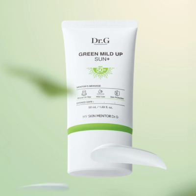 Зволожуючий сонцезахисний крем для обличчя Dr.G Green Mild Up Sun SPF50 (50 ml)
