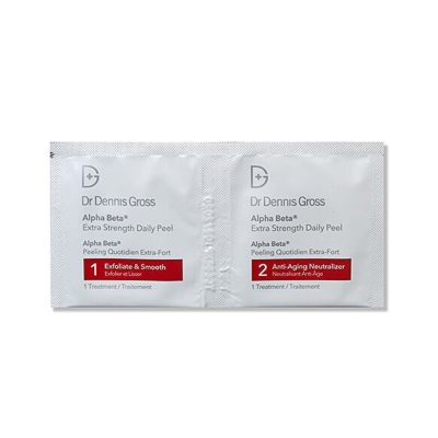 Кислотный пилинг Dr.Dennis Gross Alpha Beta Peel Extra Strength Formula (в наборе 3 пластины по 2 салфетки)