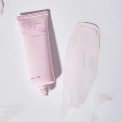 Зволожуючий сонцезахисний крем для обличчя Celimax Heart Pink Tone Up Sun Cream SPF50 (40 ml)