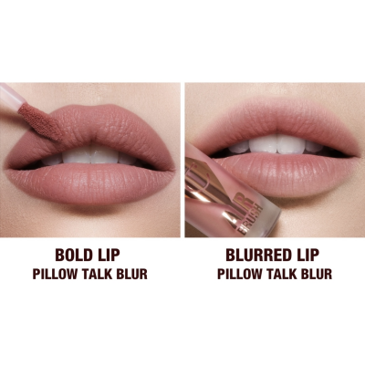 ПОДАРУНОК! Рідка помада для губ Charlotte Tilbury Airbrush Flawless Matte Lip Blur Liquid Lipstick (Pillow Talk Blur) 1 ml Mini